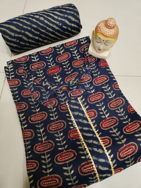 Heavy Capsule Pant With Foil Kurti Pent