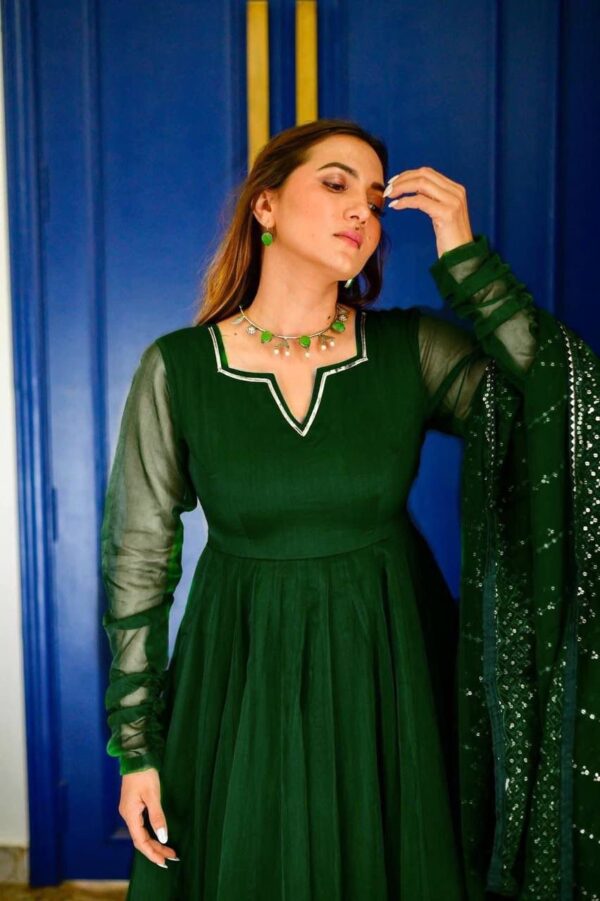 New Designer Embroiderd Anarkali Gown - Image 2