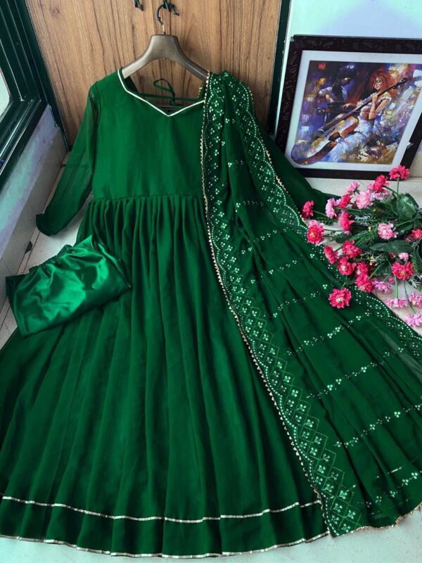 New Designer Embroiderd Anarkali Gown