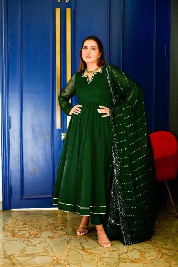 New Designer Embroiderd Anarkali Gown - Image 3