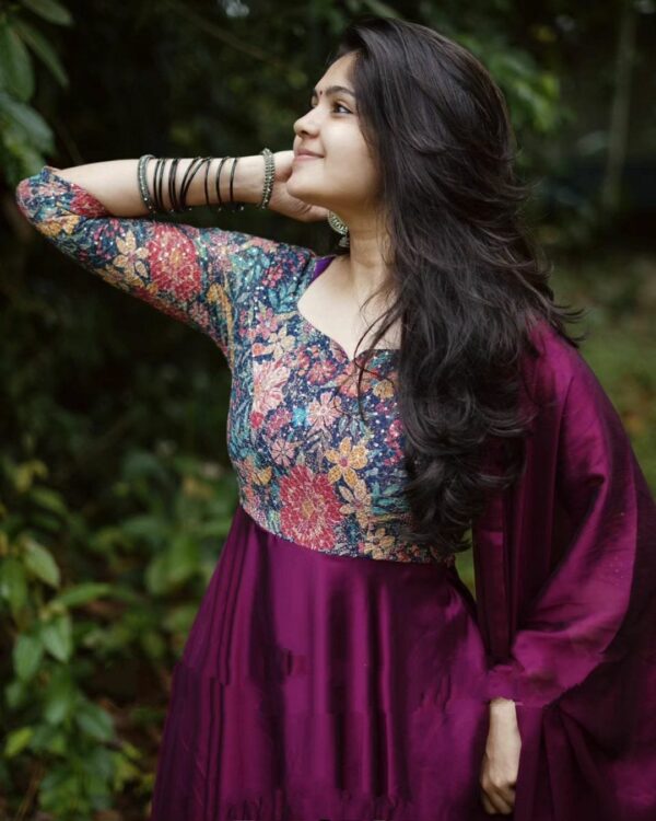 Georgette Gown With Dupatta