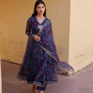 Heavy Silk Kurti With Dupatta