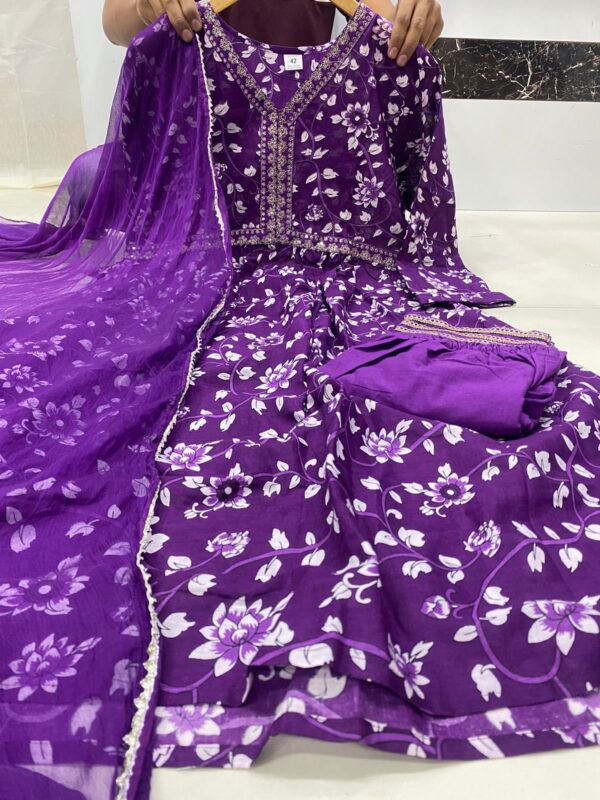 Rayon Cotton Top Pent Dupatta Set - Image 8