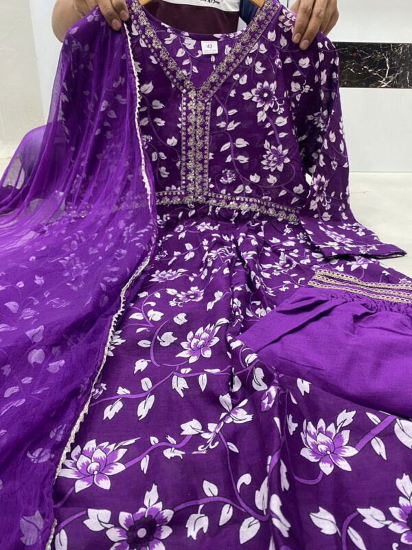 Rayon Cotton Top Pent Dupatta Set - Image 5