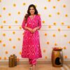 Rayon Kurta pant sets with beautiful neck Embroidery