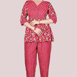 Jaipuri Print Cored Set