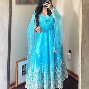 Embroidered Anarkali Gown