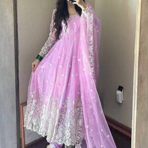 Embroidered Anarkali Gown