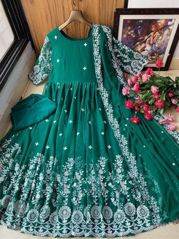 Embroidered Anarkali Gown - Image 2