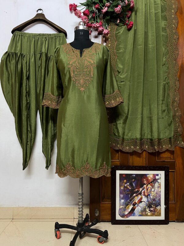 Fancy Kurta Dhoti Set - Image 5