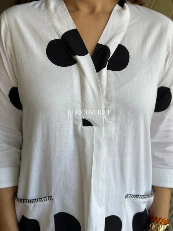 Black Cotton Kurta Set - Image 7