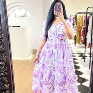 Jaipuri Cotton Floor Print Gown