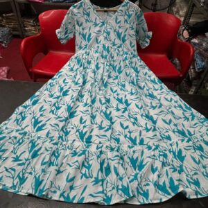 Jaipuri Cotton Floor Print Gown