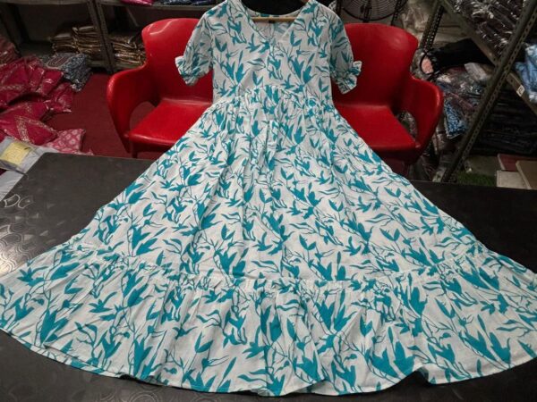 Jaipuri Cotton Floor Print Gown