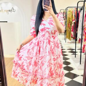 Jaipuri Cotton Floor Print Gown