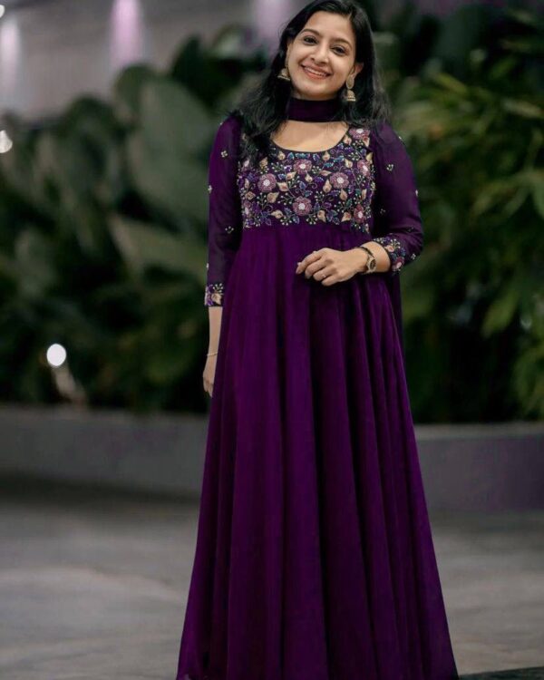 Designer Sequence Embroidered Anarkali Gown