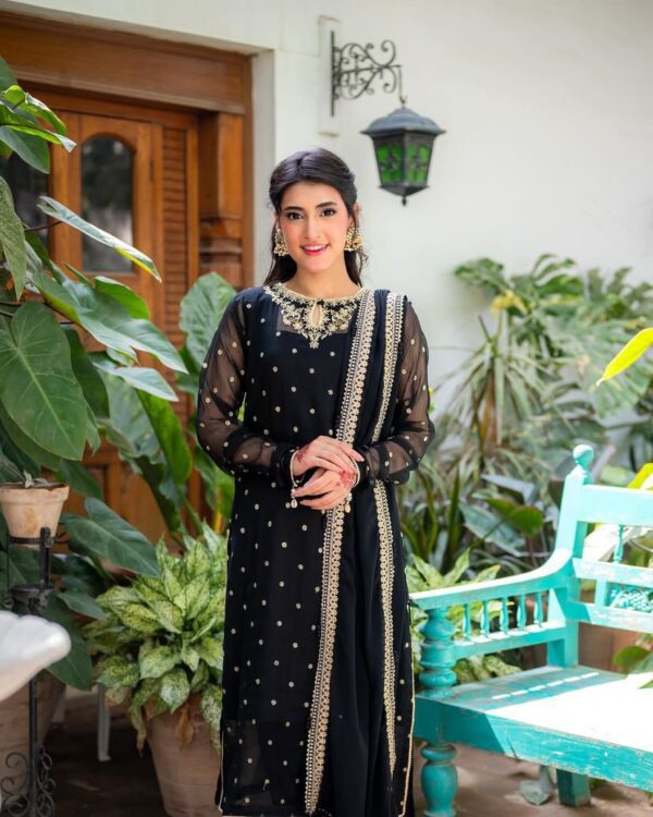 Heavy Georgette Kurti Pant Set