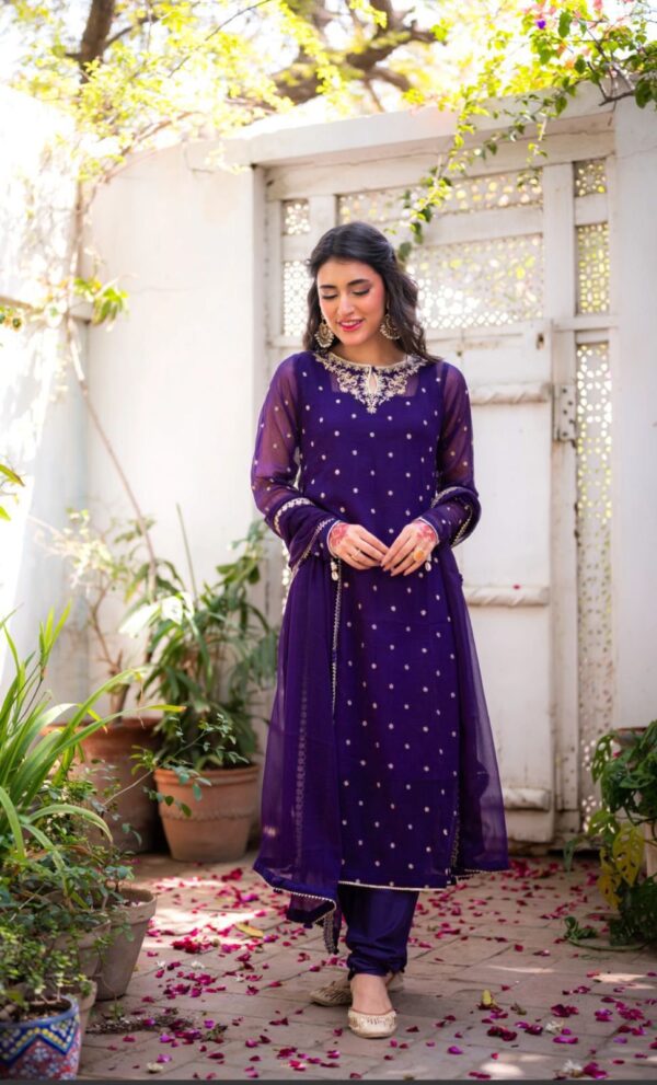 Heavy Georgette Kurti Pant Set