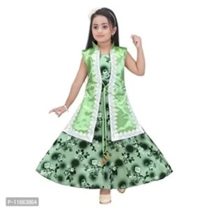 Girl's Beautiful Rayon Fabric Long Dress