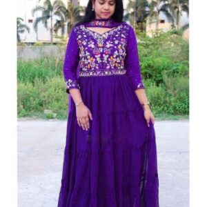 Embroidered Anarkali Gown