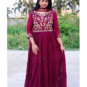 Embroidered Anarkali Gown