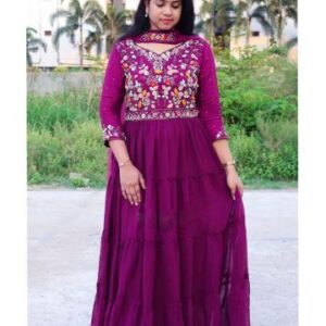Embroidered Anarkali Gown