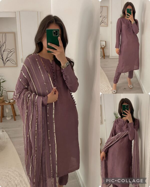 Stylish Party Wear  Fancy Top-Dupatta  Bottom - Image 2
