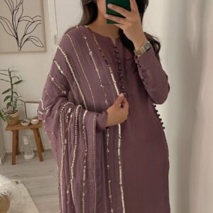 Stylish Party Wear  Fancy Top-Dupatta  Bottom