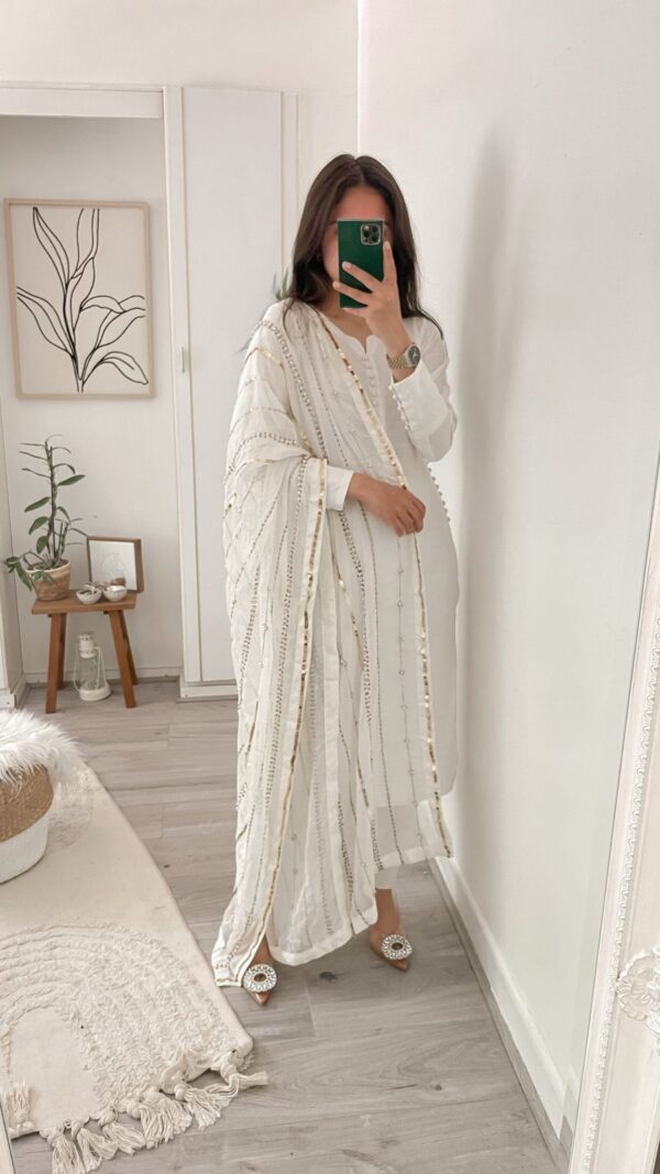 Stylish Party Wear  Fancy Top-Dupatta  Bottom - Image 4
