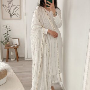 Stylish Party Wear  Fancy Top-Dupatta  Bottom