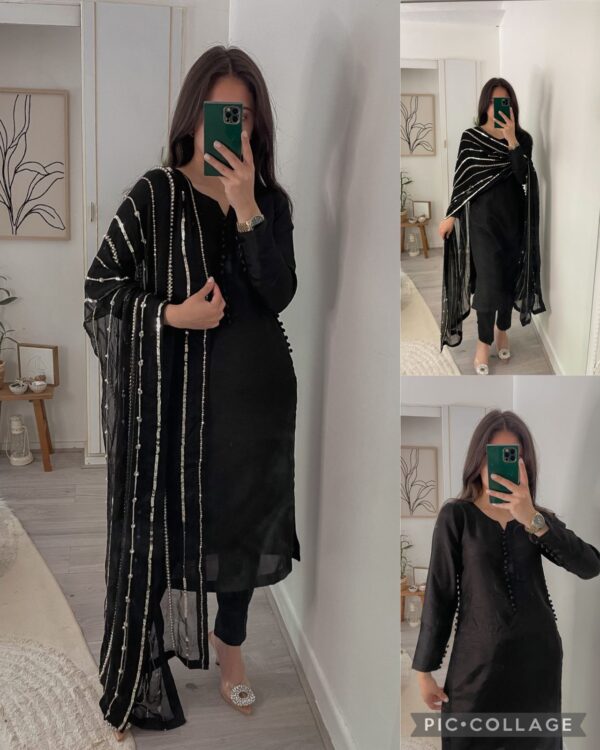 Stylish Party Wear  Fancy Top-Dupatta  Bottom - Image 2