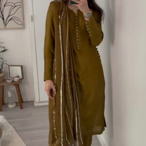 Stylish Party Wear  Fancy Top-Dupatta  Bottom