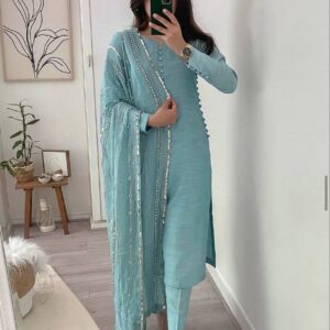 Stylish Party Wear  Fancy Top-Dupatta  Bottom
