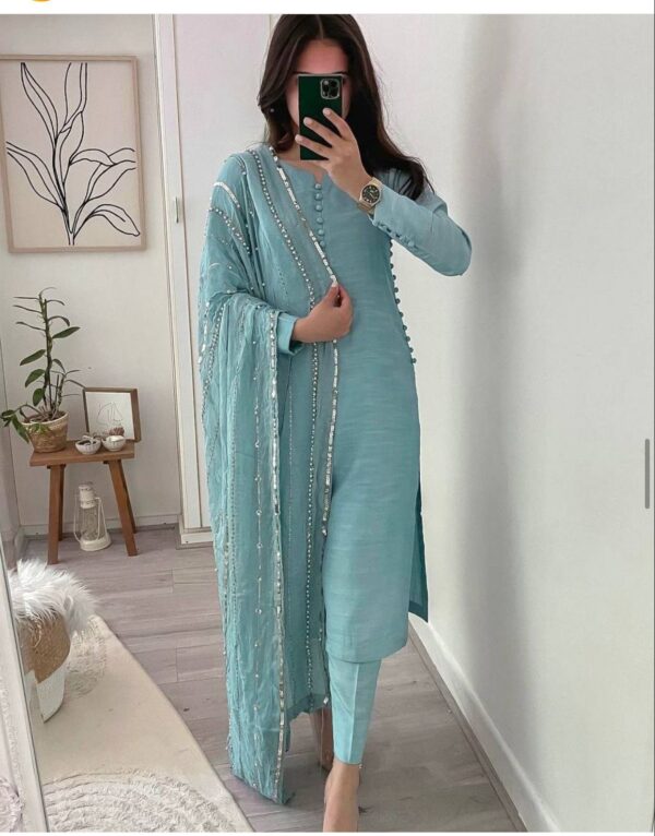 Stylish Party Wear  Fancy Top-Dupatta  Bottom