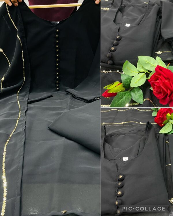 Stylish Party Wear  Fancy Top-Dupatta  Bottom - Image 3