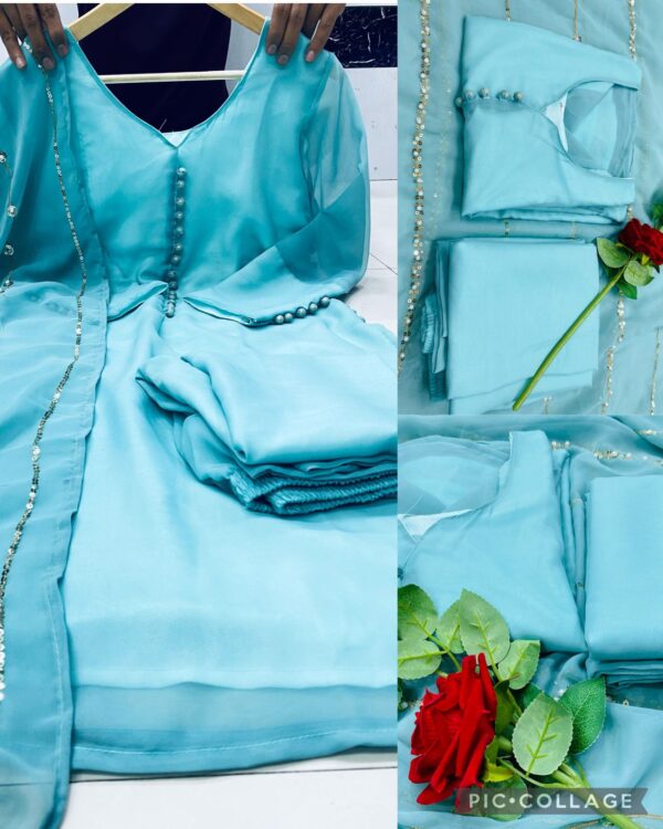 Stylish Party Wear  Fancy Top-Dupatta  Bottom - Image 3