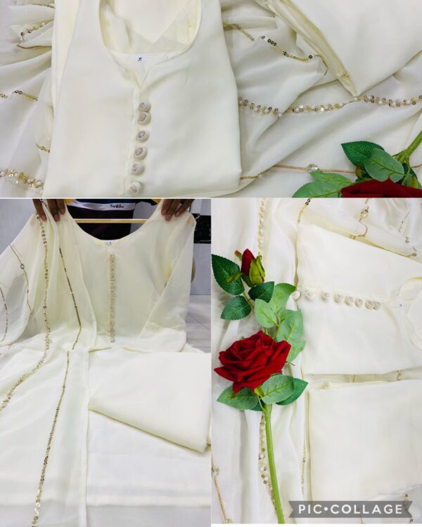 Stylish Party Wear  Fancy Top-Dupatta  Bottom - Image 3