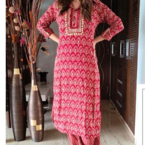 Pure Reyon Cottan Kurti Pent Set