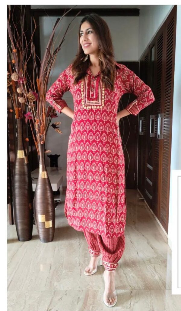Pure Reyon Cottan Kurti Pent Set