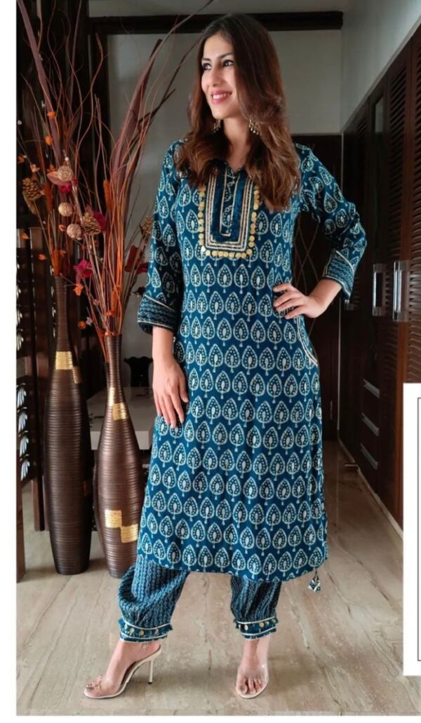 Pure Reyon Cottan Kurti Pent Set - Image 3