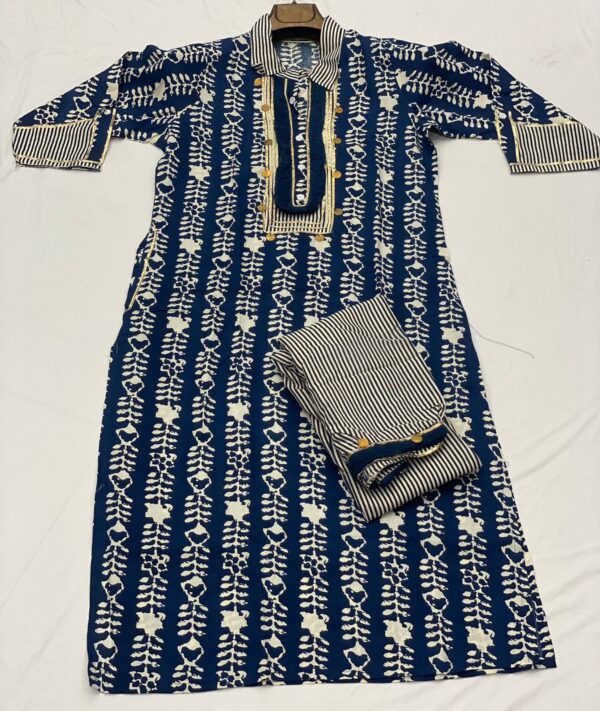 Pure Reyon Cottan Kurti Pent Set - Image 2