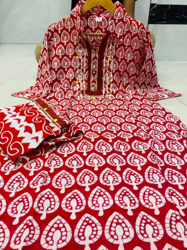 Pure Reyon Cottan Kurti Pent Set - Image 6