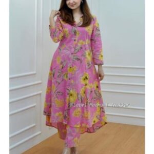 Soft Fabric Digital Printed Kurti Pent Set