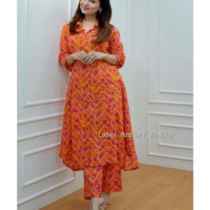 Soft Fabric Digital Printed Kurti Pent Set