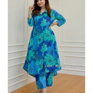 Soft Fabric Digital Printed Kurti Pent Set