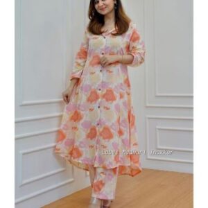 Soft Fabric Digital Printed Kurti Pent Set
