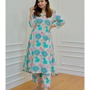 Soft Fabric Digital Printed Kurti Pent Set