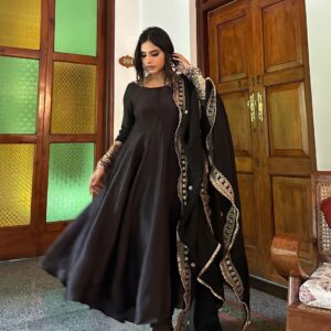 Heavy Georgette Fully Stitched Umbrella Flair Gown