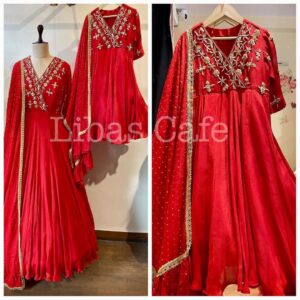 New Designer Embroidered Anarkali Gown