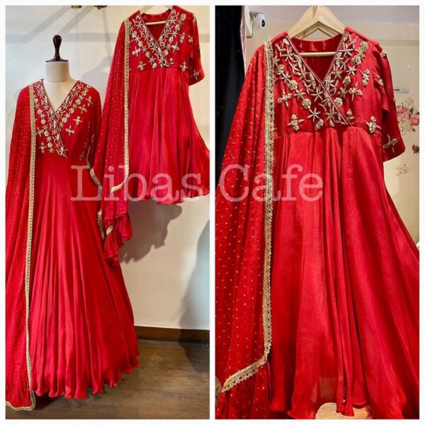 New Designer Embroidered Anarkali Gown